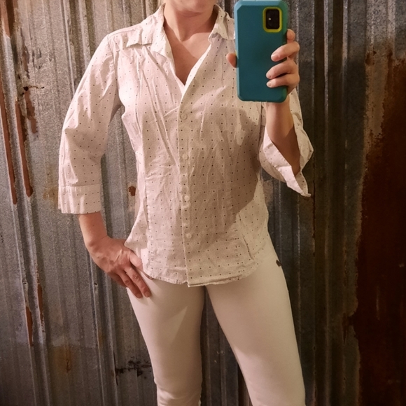 New York & Company City Stretch Button Up Shirt - Picture 6 of 12